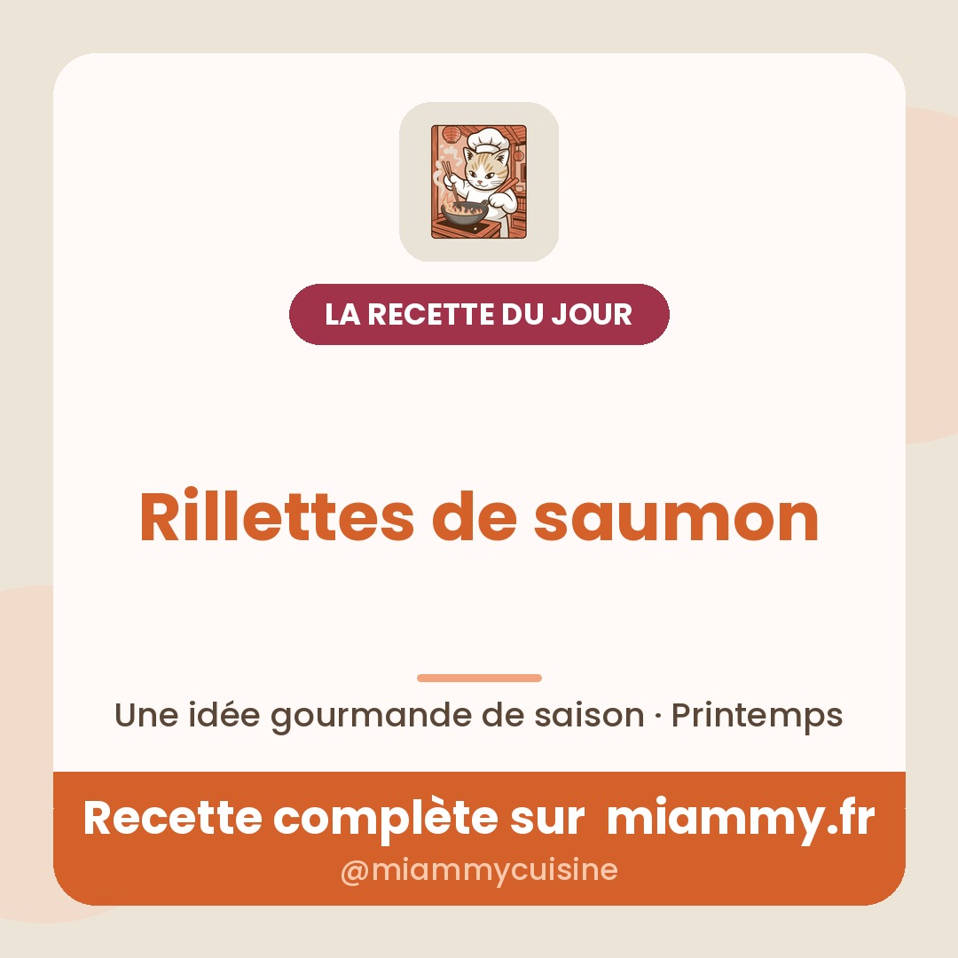 Rillettes de saumon — recette Miammy